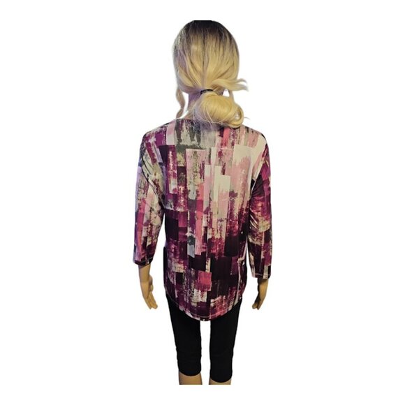 Alia purple and pink pattern top - Picture 4 of 6